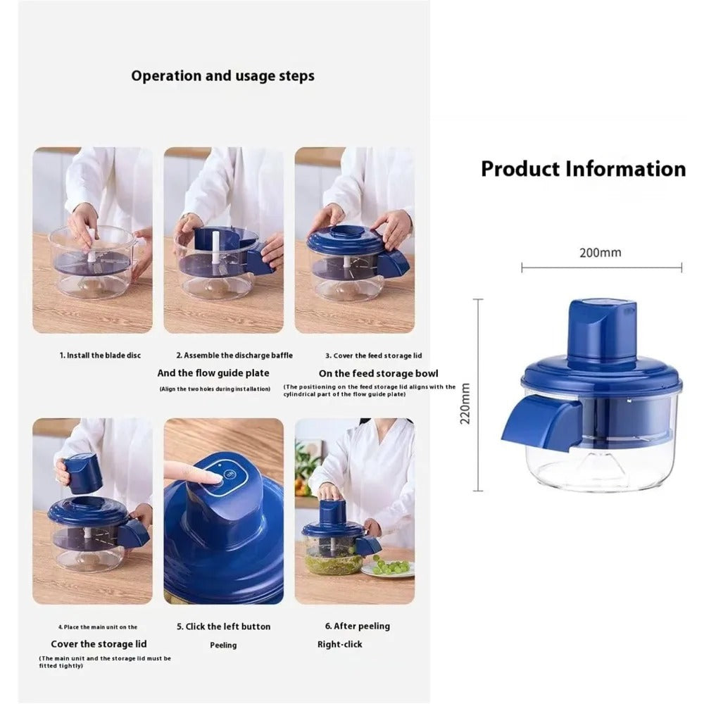 QuickPeel™ Electric Fruit & Veggie Peeler